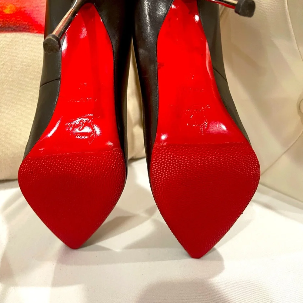 Christian louboutin lipsinka 120 nappa silver heel - Picture 6 of 8